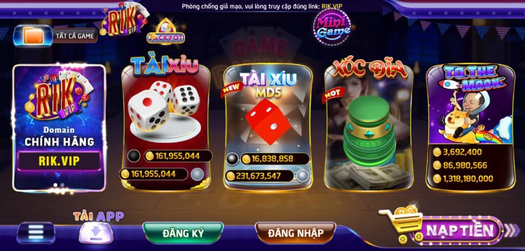 Rikvip - Cổng Game Bài Uy Tín Chất Lượng Hàng Đầu 2024 4 Các tựa game cực hot tại rikvip