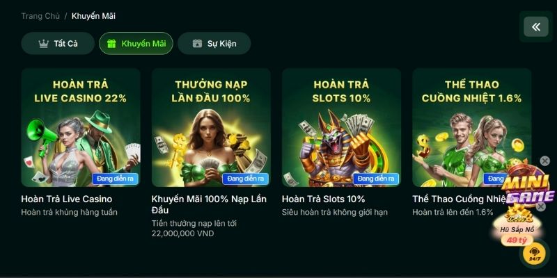 Quy trình nhận thưởng chương trình khuyến mãi nạp đầu